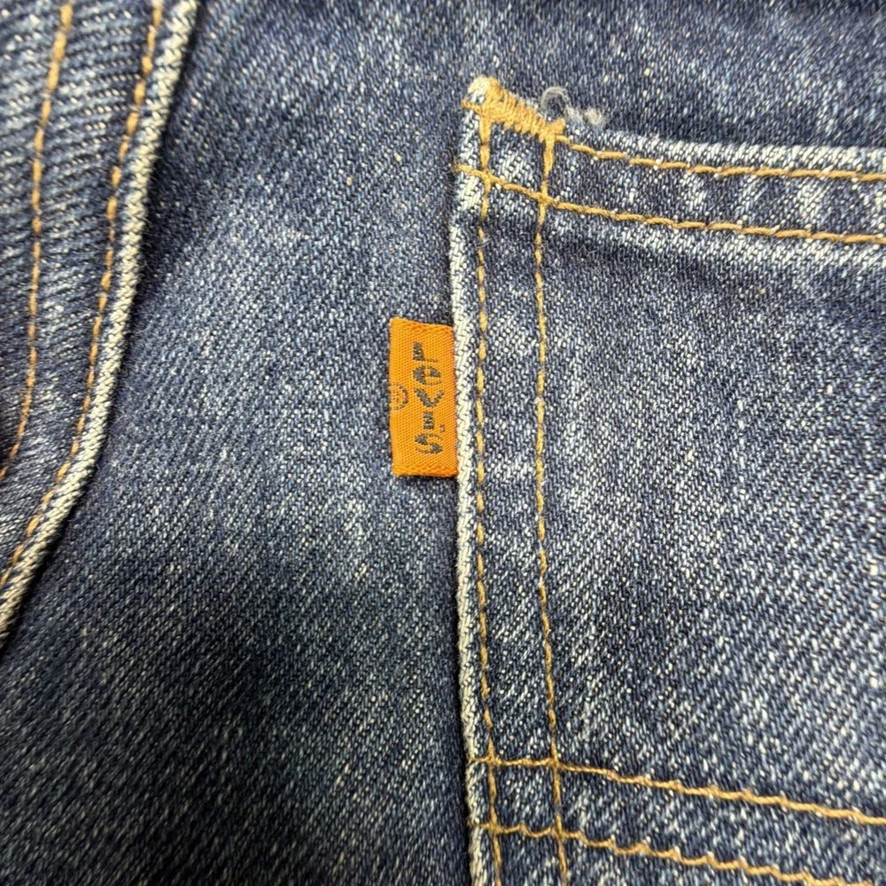 Vintage Levi's 646 Orange Tab Bellbottom Flare Denim 32x32 (Fits 30x32)